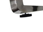 structură metalică INOX,birou MD - 14D,oțel inox lustruit oglindă,picioare reglabile,blat personalizat,1380x670x720 mm,livrat dezasamblat