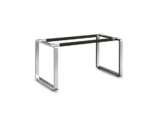 structură metalică INOX,birou MD - 14D,oțel inox lustruit oglindă,picioare reglabile,blat personalizat,1380x670x720 mm,livrat dezasamblat